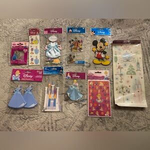 Disney Cinderella sticker lot- 10 sets all brand new.